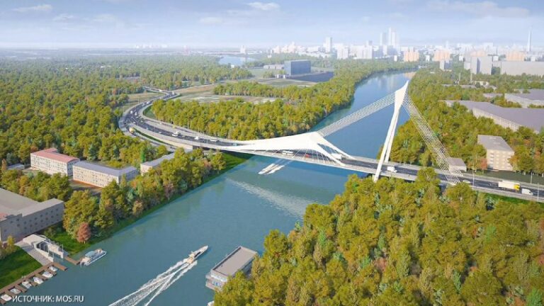 MASH: новый мост-парус через Москву-реку соединит Филёвский парк и СЗХ